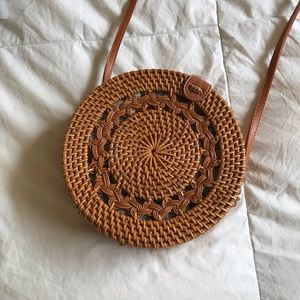 NEW woven rattan purse